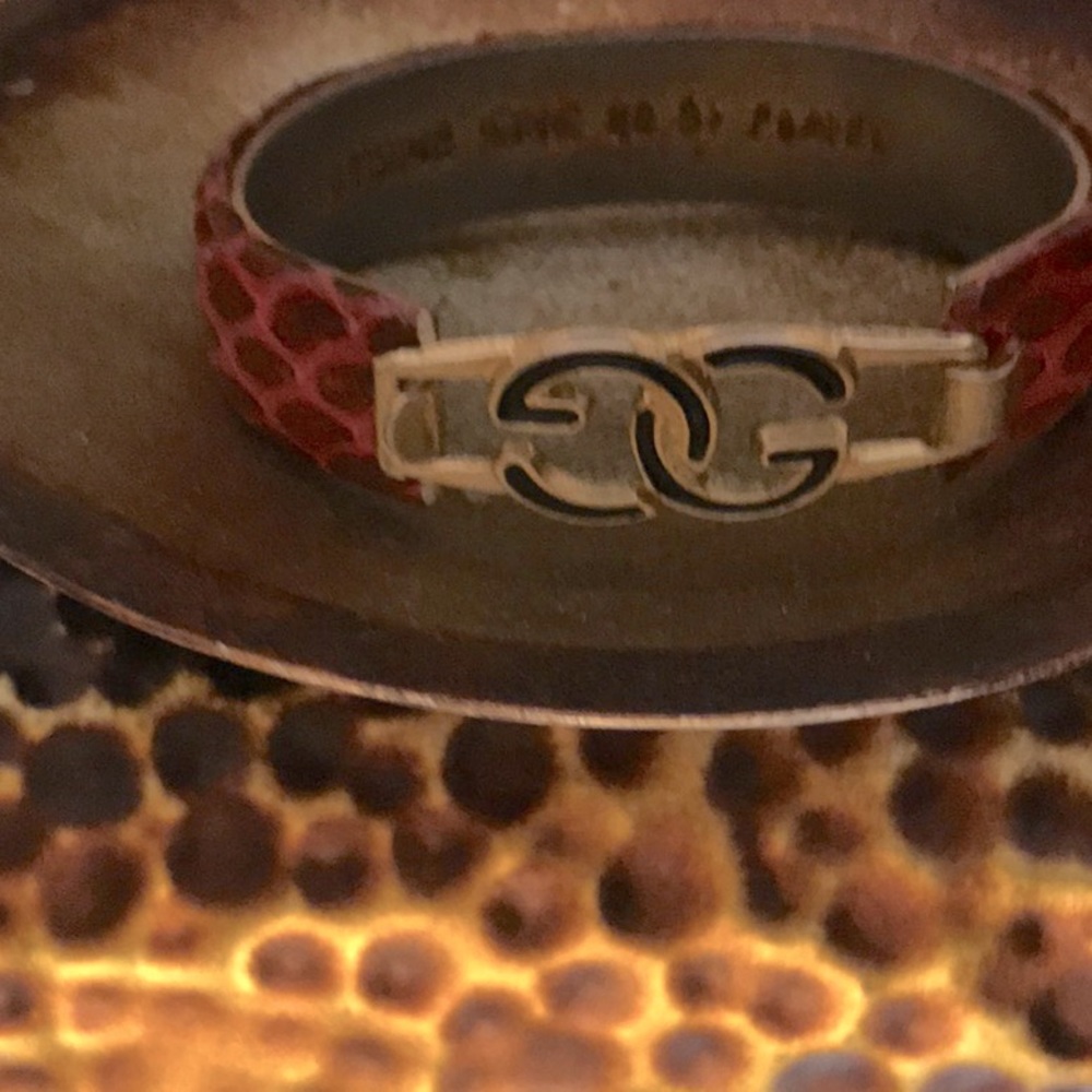 Vintage Gucci Snake skin bracelet